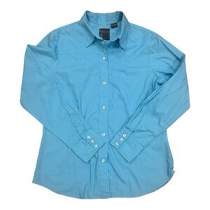 Roper Wear the West Blue/Teal Button Down Size L Blouse Women NWOT